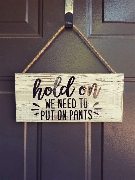 front door sign, front porch sign, not wearing pants, wood front door sign, front door signs ...