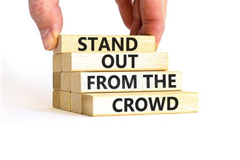 Stand Out from the Crowd Symbol. Concept Words Stand Out from the Crowd ...