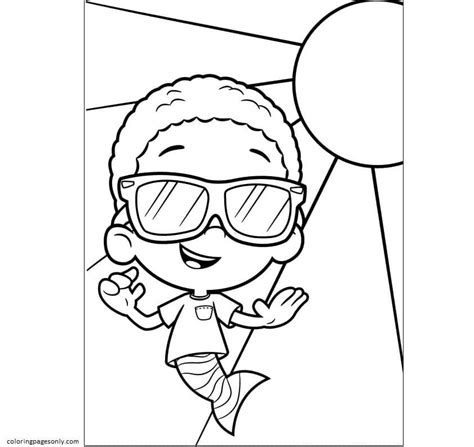 Goby Bubble Guppies 1 Coloring Page - Free Printable Coloring Pages