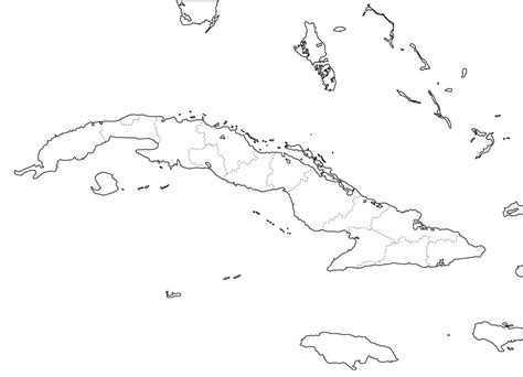 Mapa De Cuba Para Dibujar