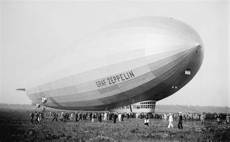 The giant German dirigible Graf Zeppelin, at Lakehurst, New Jersey, on August 29, 1929. (AP ...