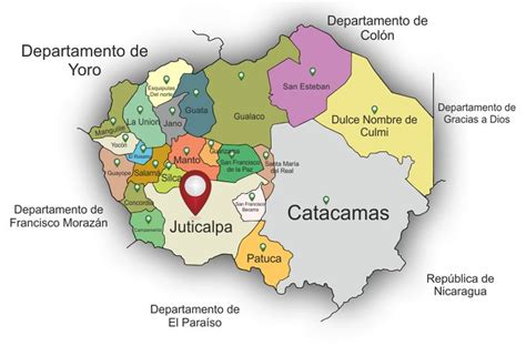 a map of the country of catacama with all its major cities and towns