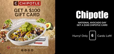 Chipotle $100 Gift Card Giveaway