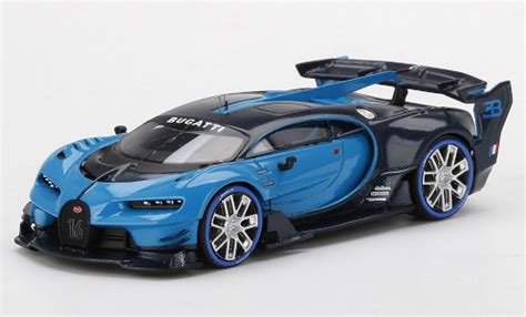 Diecast model cars Bugatti Vision 1/43 TrueScale Miniatures Gran Turismo blue - Alldiecast.co.uk