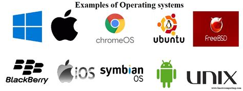 Examples of operating systems (OS) and their characteristics - Know ...