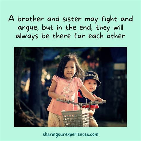 Funny and Heartwarming quotes about brother and sister - Sharing Our ...