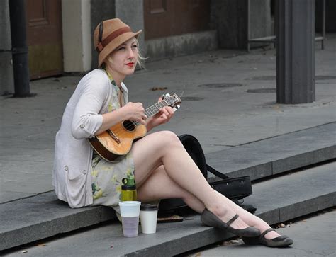 ukulele girl | on jackson square, new orleans, louisiana | hannu & hannele | Flickr