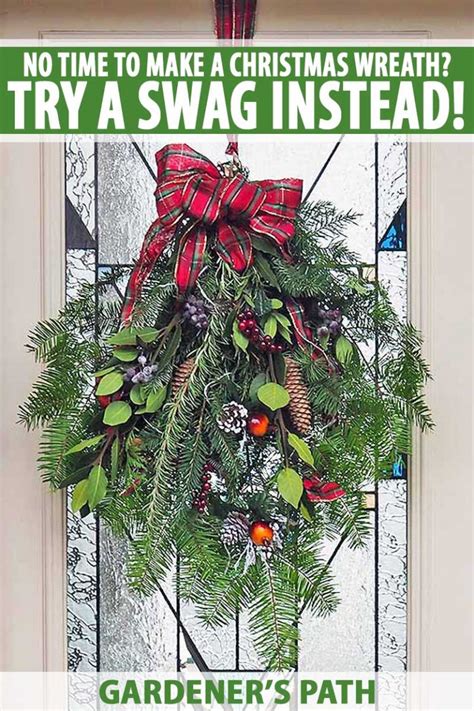 Decorative Christmas Swag DIY Tutorial | Gardener’s Path