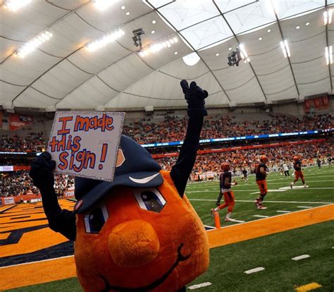 Syracuse Orange Mascot Otto Is Ready For Action Syracusecom