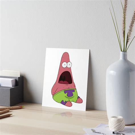 "Patrick Screaming Meme" Art Board Print for Sale by MemeShoppp | Redbubble