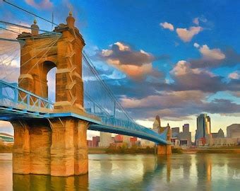 Roebling Bridge - Etsy