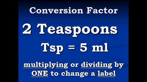 Ml To Teaspoon Conversion