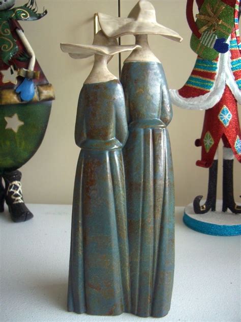 Lladro Figurine Two Nuns With Rasary Gres Finish retired in 2000 (eBay Link) | Lladro figurines ...