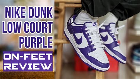 NIKE DUNK LOW COURT PURPLE | ON-FEET REVIEW - YouTube