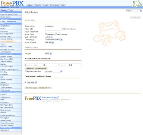 Pbx: Elastix Pbx Configuration