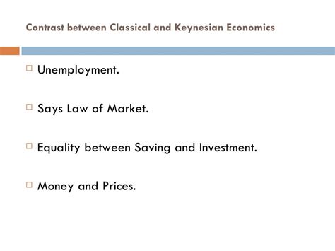 Classical theory of economics