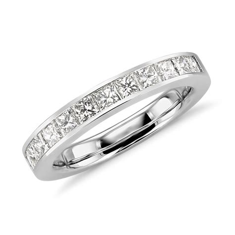 Channel-Set Princess-Cut Diamond Ring in Platinum (1 ct. tw.) | Blue Nile