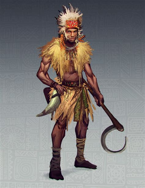 ArtStation - Tribal warrior