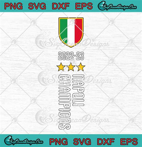 Napoli Champions 2022-2023 SVG - S.S.C. Napoli Champion Of Italy SVG ...