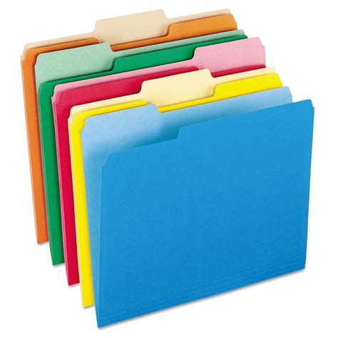 Colored File Folders by Pendaflex® PFX15213ASST - OnTimeSupplies.com