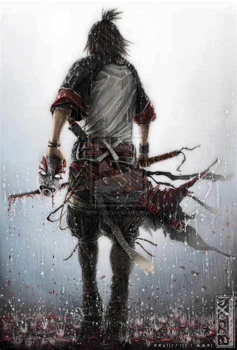 Mournful Grey by sXeven on deviantART | Samurai art, Fantasy, Concept ...