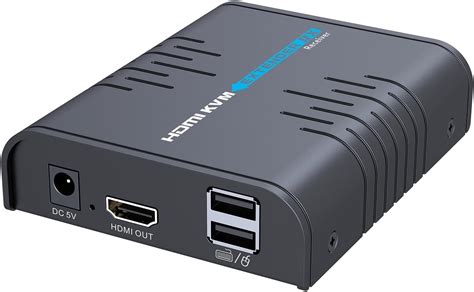 AGPTEK LKV373KVM KVM Extender 120M HDMI (120M, PC000226A): Amazon.it ...