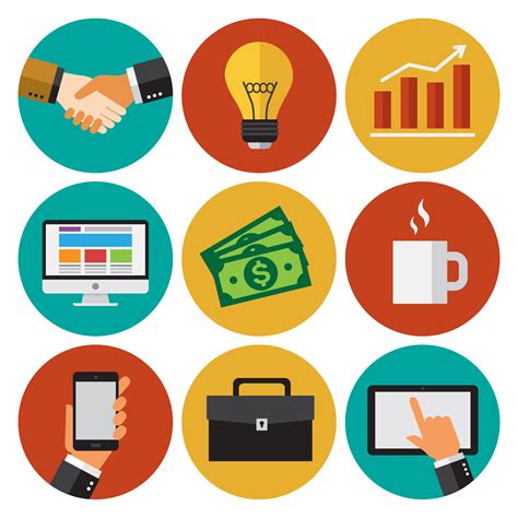 Business icons 340577 Vector Art at Vecteezy