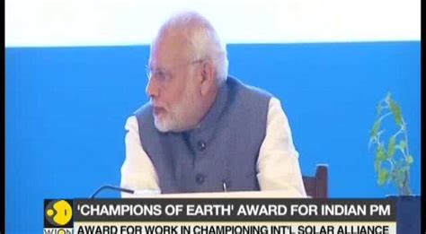 Champions of Earth award for Narendra Modi - South Asia News