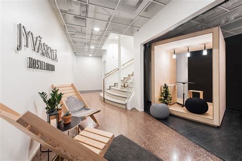 From Bank to Modern Hostel in Jyväskylä, Finland