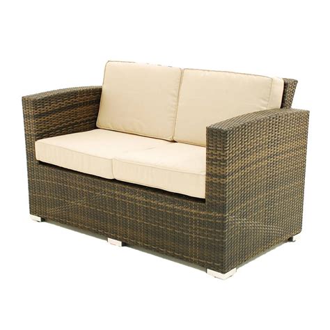 two seater sofa rattan garden set by out there exteriors ...