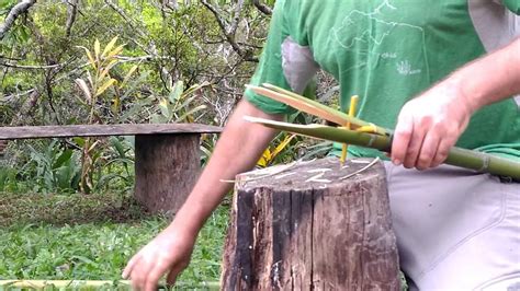 Bamboo Spear Making - YouTube