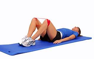 Thera-Band Loop Hip Abduction + Rotation in Supine - Performance Health ...