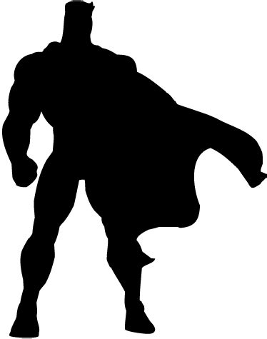 Superhero Silhouette Vector at GetDrawings | Free download