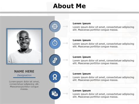 About Me Slide09 PowerPoint Template