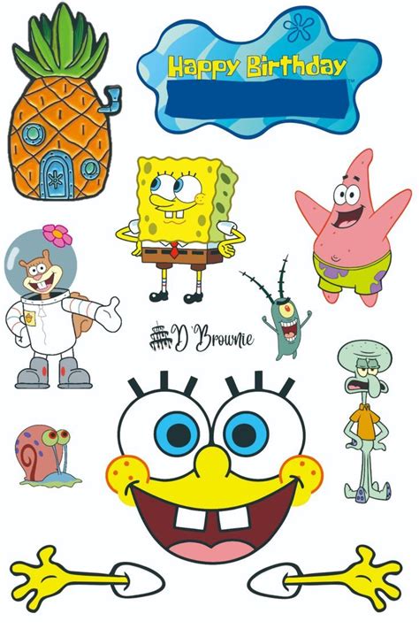 topper spongebob png, printable topper, spongebob topper , printable spongebob topper Spongebob ...