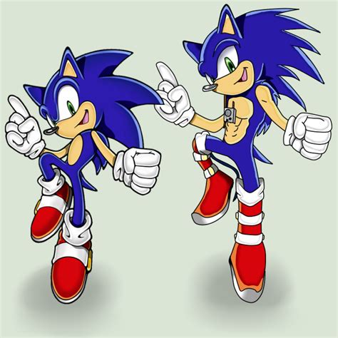 little Sonic and older Sonic by Sanddy273 on DeviantArt