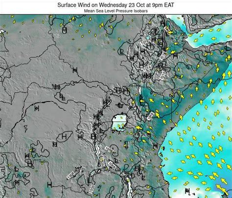 Rwanda Surface Wind on Friday 18 Nov at 3am EAT