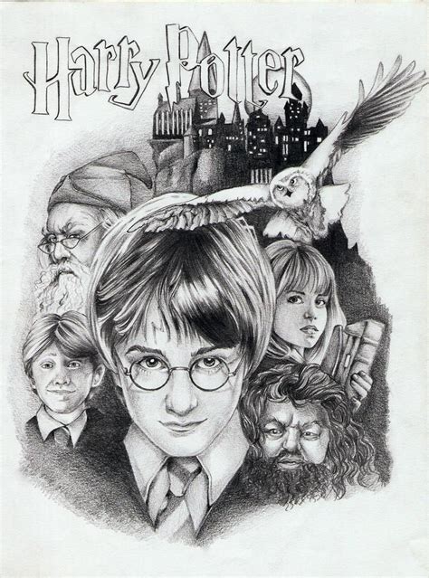 Harry Potter poster 1 by Megneoulie on DeviantArt | Harry potter anime, Çizim, Çizimler