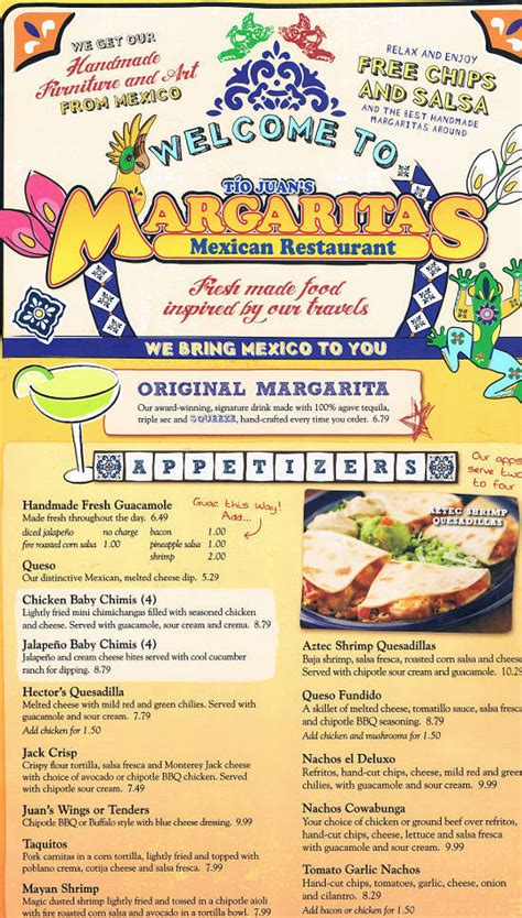 Margaritas Mexican Restaurant Nutrition Facts - Home Alqu