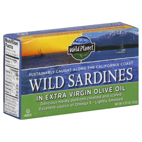 Wild Planet Sardines Wild Lightly Smoked in Extra Virgin Olive Oil