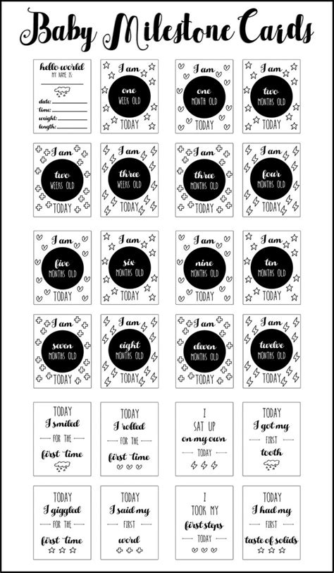 Baby Milestone Cards | Sarah Halstead