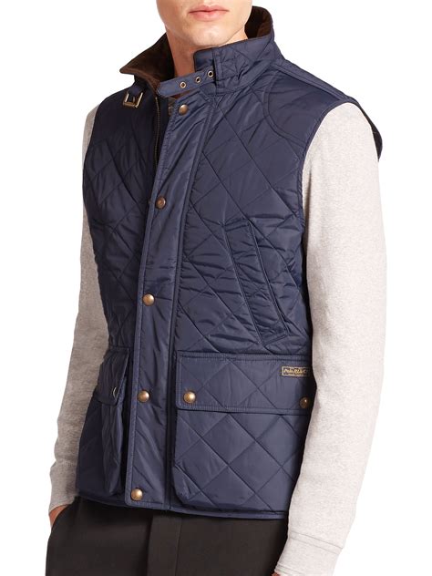 Polo ralph lauren Southbury Quilted Vest in Blue for Men (aviator navy) | Lyst