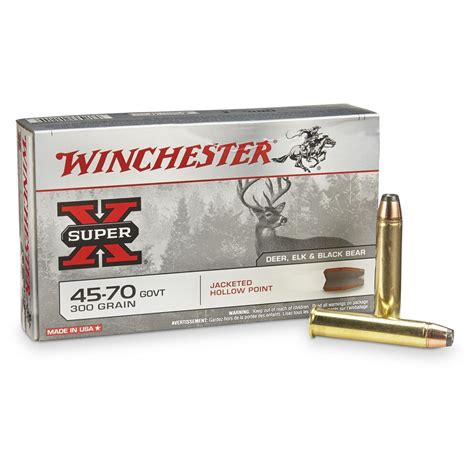 Winchester® Super - X® Rifle .45-70 Govt. 300 Grain JHP 20 rounds - 13978, .45-70 Government ...