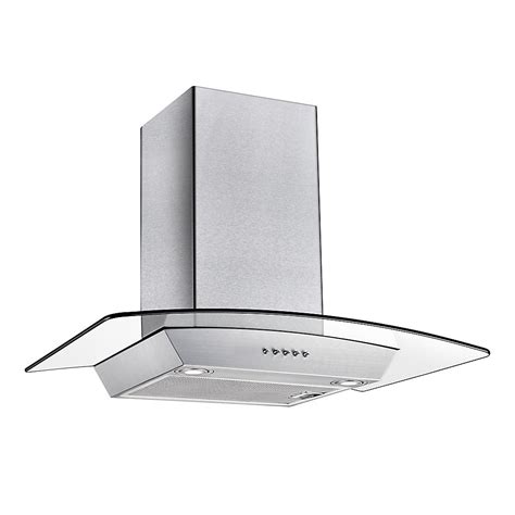 Vissani 30 Inch 300 CFM Wall-Mount Glass Range Hood in Stainless Steel | The Home Depot Canada