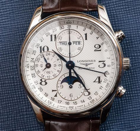 Longines Master Collection Moon Phase Chronograph L2.673.4.78.3 Watch Review | aBlogtoWatch