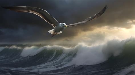 Premium AI Image | seabird HD 8K wallpaper Stock Photographic Image