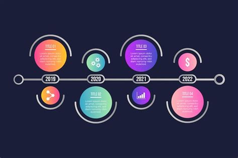 Free Vector | Infographic gradient timeline template