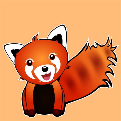 Clipart - Red Panda