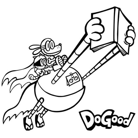 Dog Man 3 Coloring Page - Free Printable Coloring Pages for Kids