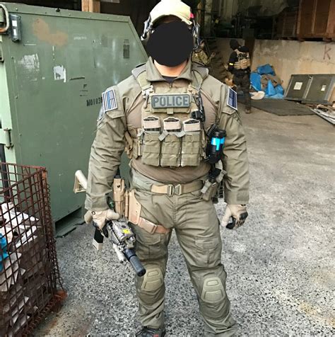 Man in Air Force Uniform with Tactical Gear